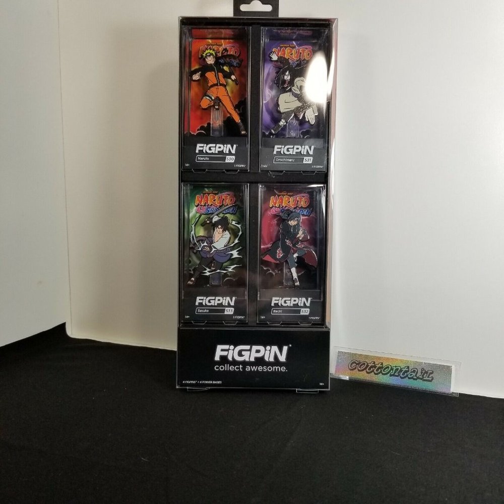 NEW FiGPiN Naruto Shippuden 4 Pack Naruto 530 Orochimaru 531 + 2 More